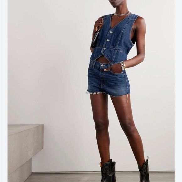 MOTHER Dodger short on Did You Bring Me Anything Size 28 NWT $228.00 - Picture 6 of 8